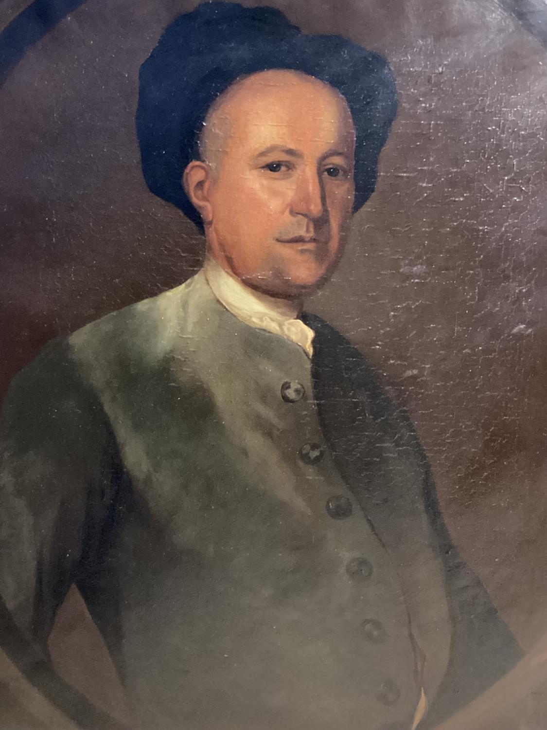 C19th oil on canvas, half portrait, label verso bears writing "William Page of Worcester C.1670 - Bild 2 aus 11