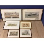 Two framed and glazed Snaffles Print, The Finest View in Europe, signed in pencil lower right; and