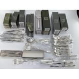 A large collection of boxed French flatware by Christofle France, much unopened