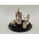 Royal Worcester figural group limited edition, The Jewels of Cleopatra by John Bromley, numbered