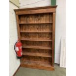 A pine Bookcase, 192H x 122Wcm