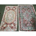 Two small needlepoint/RUGS / hangings