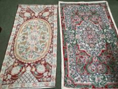 Two small needlepoint/RUGS / hangings