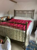 Brass bed, by Heals (photo of it in house). Just bed frame. -