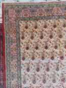 Fine Qum carpet, with silk highlights - Persia - circa. 1930s Size. 2.96 x 2.00 metres - 9?8 x 6?7