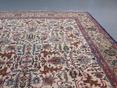 Fine Tabriz carpet, signed by Master Weaver Javan - Persia?Circa. 1930sSize. 3.20 x 2.28 metres -