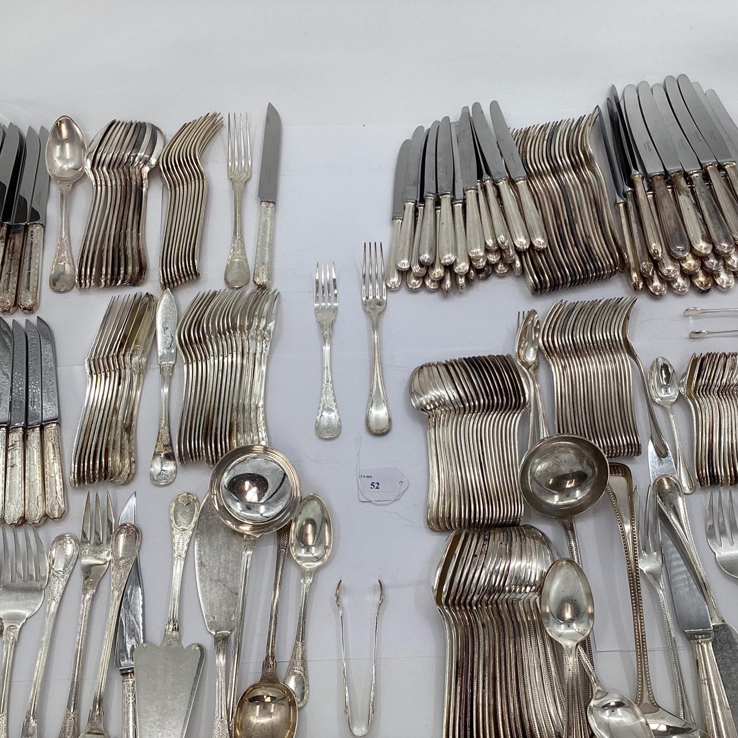 A large collection of French Flatware by Christofle France to include white metal handled knives - Image 12 of 12
