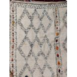 Vintage Moroccan rug of unusual square shape - circa. 1930s Size. 2.50 x 1.93 metres - 8?2 x 6?4