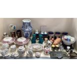 Quantity of china and collectables including Minton Haddon Hall, Royal Worcester, Hornsea