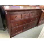 A useful modern chest of 8 drawers, and a matching desk, some very minor wear, but generally good