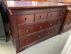 A useful modern chest of 8 drawers, and a matching desk, some very minor wear, but generally good