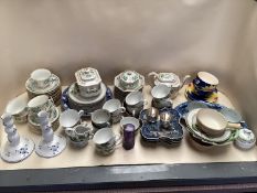 Quantity of china to include CMIELOW, Whittard of Chelsea, Spode, Blue and white etc