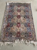 A Nain Wool carpet cream ground, geometric design 176 x 113