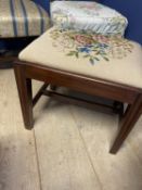 A quantity of Victorian/Edwardian and later dining chairs, bedroom chairs , all with wear and all as