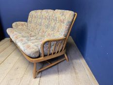 A Good ERCOL SUITE, comprising a 3 seater sofa, 3 arm chairs and 1 other similar chair, complete