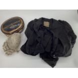 Late C19th/early C20th Judges Wig Tin, with wig, duffel initialled bag and robe, Frank H Proud Esq