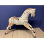 C19th Small decorative wooden figure of a horse, as seen, 80 x 75H