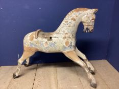 C19th Small decorative wooden figure of a horse, as seen, 80 x 75H
