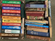 two boxes of books many of antique interest