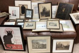 A large collection of framed pictures and prints, various subjects