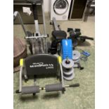 Various gym equipment - bike, weights etc, all to be bought as viewed and as seen, auctioneer cannot