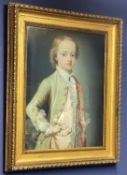 Manner of Thomas Gainsborough RA FRSA (1727-1788) three quarter length portrait of a young boy in