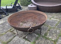 Large Firepit, 112cm diameter, weathered, see photos