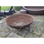 Large Firepit, 112cm diameter, weathered, see photos