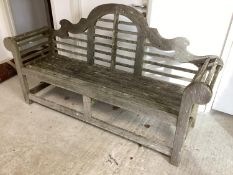 A Lutchens style weathered Garden Bench