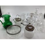 A quantity of glasswares to include decanters, jugs, ice buckets etc