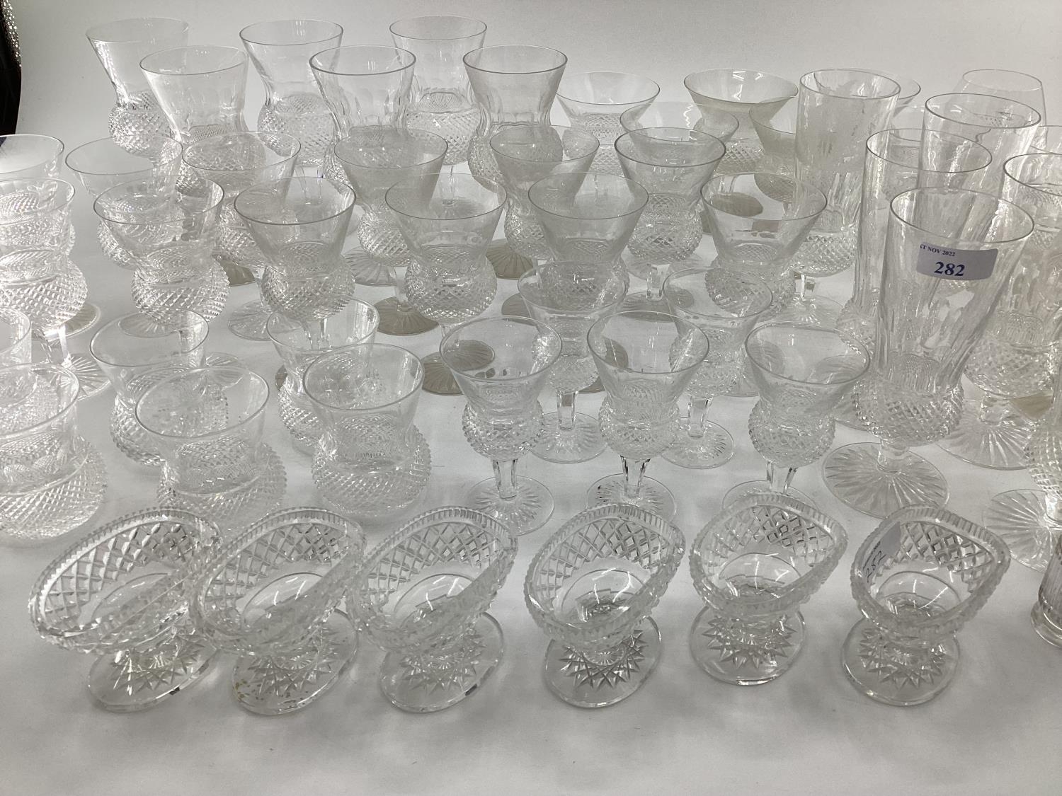 A quantity of glasswares to include wine glasses, of various sizes, and bowls etc - Image 2 of 10