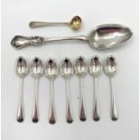 Collection of sterling silver spoons, various dates and makers, 190g