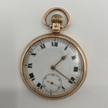 An 18ct gold ladies pocket watch, MISSING DUST COVER