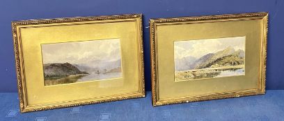 Albert George Stevens (Staithes Group 1863-1925), a Pair of Lake District scenes, watercolour on