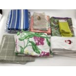 Quantity of table linen and towels etc