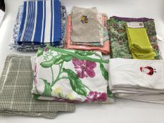 Quantity of table linen and towels etc