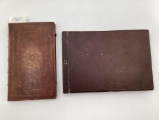 Early C20th leather bound visitors book for Buckenham Hall and 1920s photograph album of the