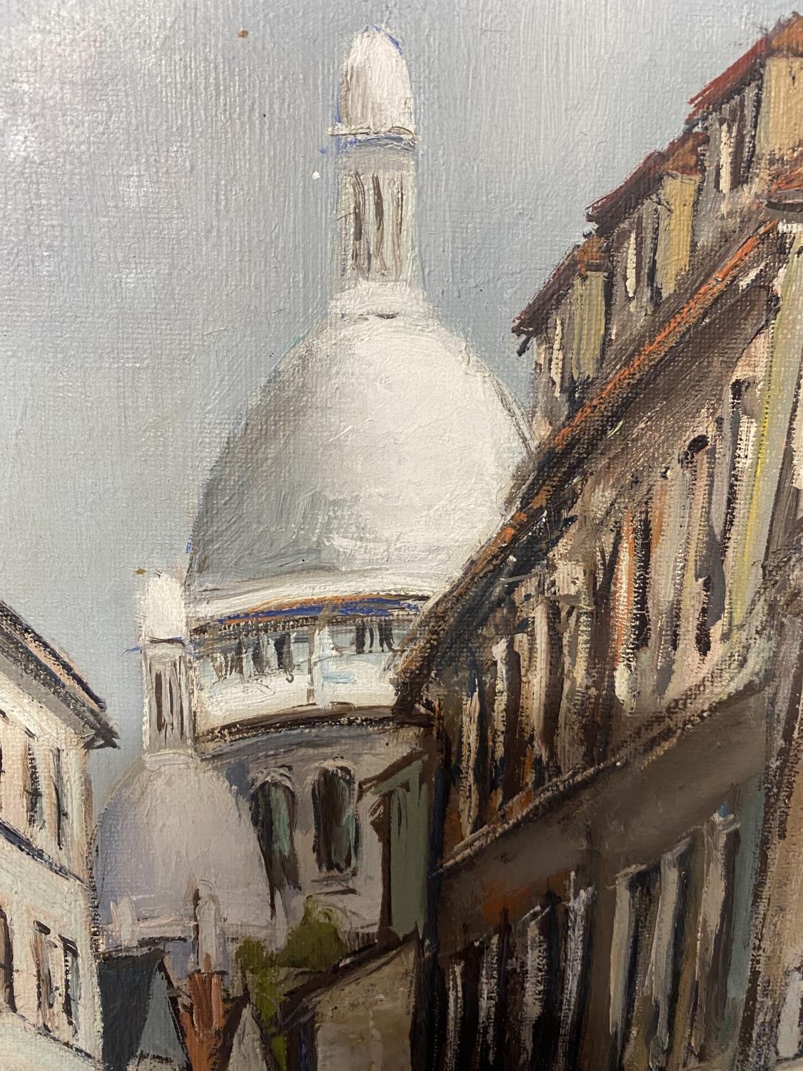 PAUL FERON (xx French) 'A view of Montmartre' Oil on canvas 40 cm x 26 cm - Image 5 of 8