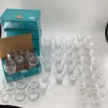 A quantity of Tallo Glass drinking tumblers, 5 boxes of 6 (30) (retails at approx 11 a box), and a