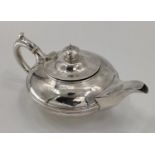 A Georgian silver coffee pot of squat bulbous form, by Rebecca Emes and Edward Barnard I London,