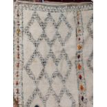 Vintage Moroccan rug of unusual square shape - circa. 1930s Size. 2.50 x 1.93 metres