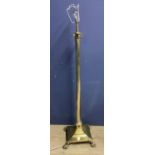 Brass column standard lamp 40cmH