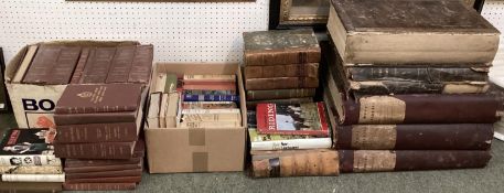 Quantity of old leather books, including Shire Horse Society Stud books from the early 1900s, all