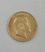 An Edwardian gold sovereign 1906, 7.99g