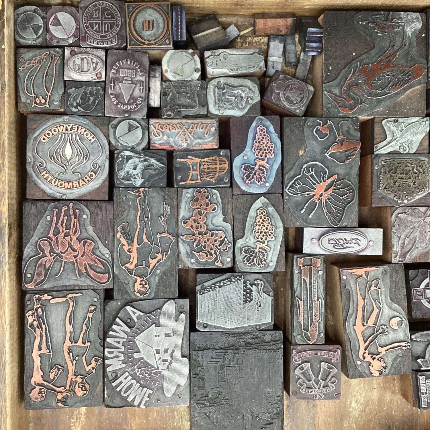 A quantity of 53 printing blocks in tray - Image 2 of 5