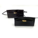 TWO Italian leather handbags; one black and one brown, Mazzon (Venezia), Dust Cover