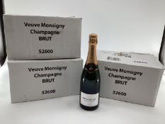 18 bottles Veuve Monsigny Brut Champagne