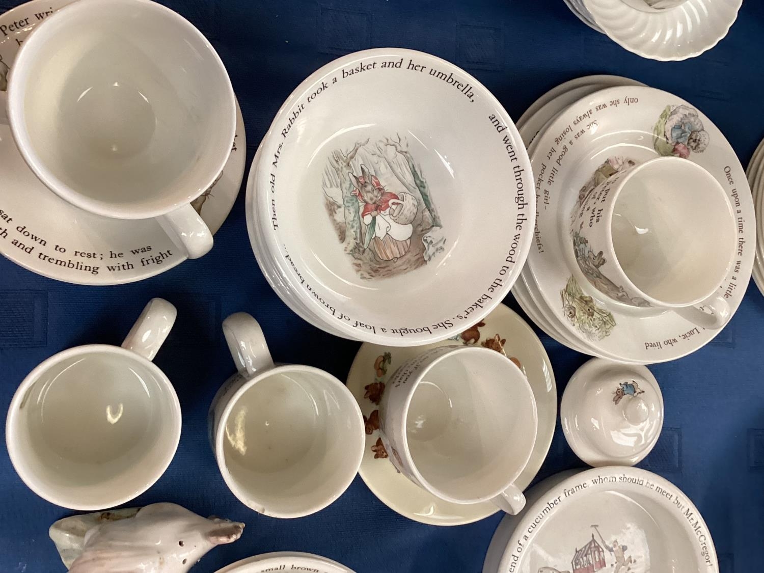 A quantity of Beatrix Potter China, Wedgwood, Etruria & Barlaston, to include Peter Rabbit bowls, - Image 5 of 9