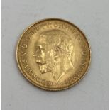 George IV gold HALF Sovereign 1914, 4.04g