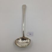 A Georgian silver ladle, by William Eley I and William Fearn, London 1812, 173g